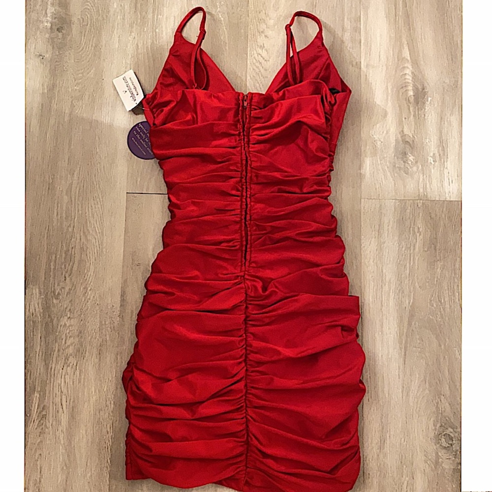 Brand new with tags WINDSOR red ruffled mini dress